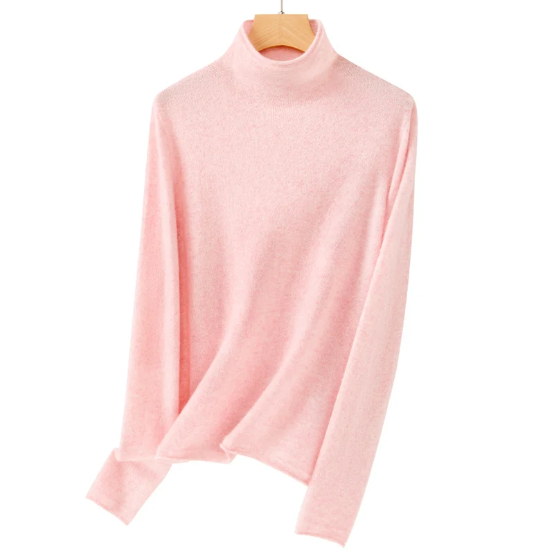 Damen Feinstrick-Rollkragenpullover mit schmaler Passform und hochwertiger Jersey-Qualität Drune