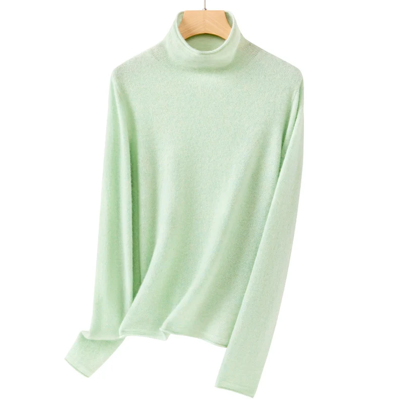 Damen Feinstrick-Rollkragenpullover mit schmaler Passform und hochwertiger Jersey-Qualität Drune