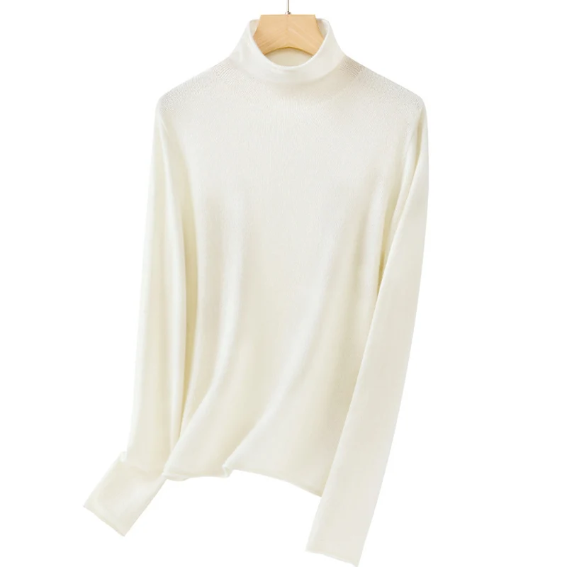 Damen Feinstrick-Rollkragenpullover mit schmaler Passform und hochwertiger Jersey-Qualität Drune