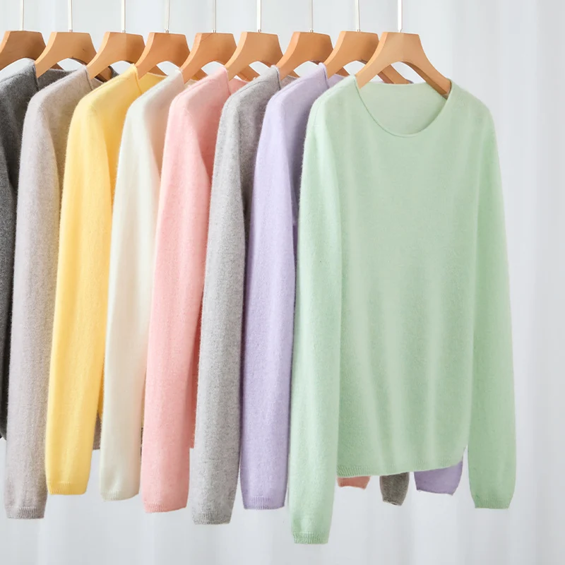 Damen Feiner Rundhalspullover aus Kaschmirmix mit leichtem Oversize-Schnitt Drune