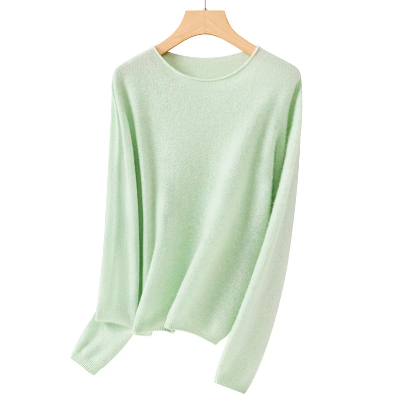 Damen Feiner Rundhalspullover aus Kaschmirmix mit leichtem Oversize-Schnitt Drune