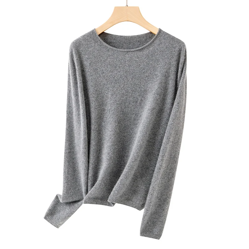 Damen Feiner Rundhalspullover aus Kaschmirmix mit leichtem Oversize-Schnitt Drune