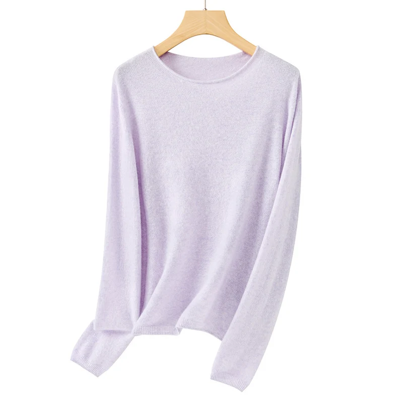 Damen Feiner Rundhalspullover aus Kaschmirmix mit leichtem Oversize-Schnitt Drune