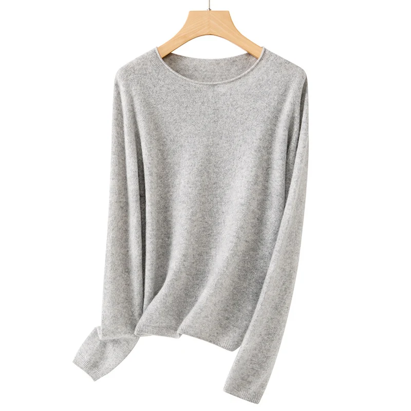 Damen Feiner Rundhalspullover aus Kaschmirmix mit leichtem Oversize-Schnitt Drune