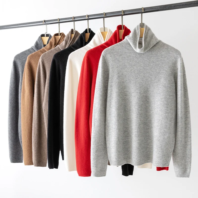 Damen Feiner Rollkragenpullover aus Kaschmir‑Mix mit schmaler Silhouette Drune