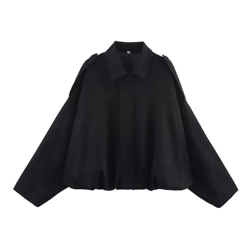 Damen Oversize Wildlederimitat-Kurzjacke Drune