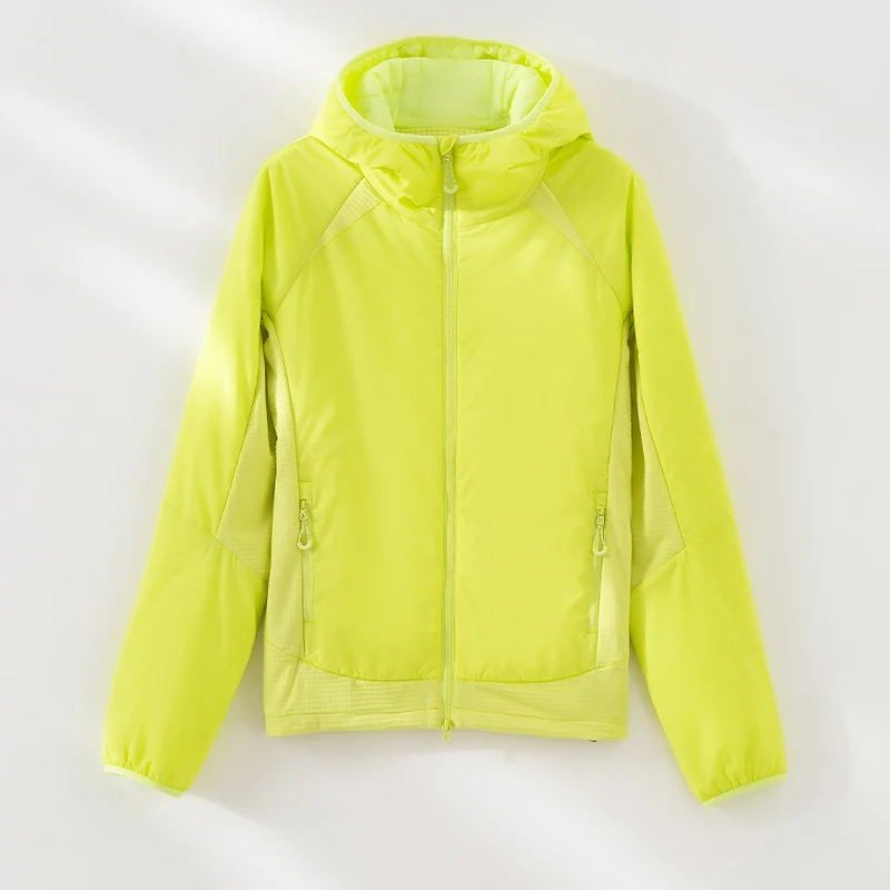 Damen Leichte Wind- und Thermojacke mit Kapuze, gesteppter Innenlage und Zweiwege-Reißverschluss Drune