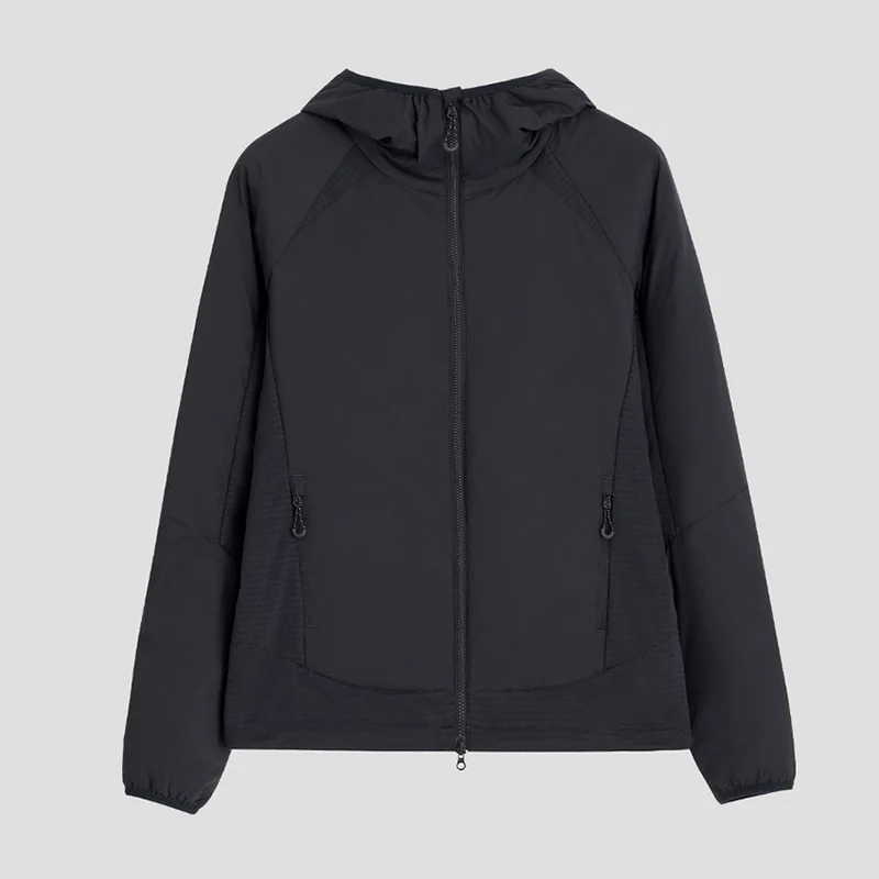 Damen Leichte Wind- und Thermojacke mit Kapuze, gesteppter Innenlage und Zweiwege-Reißverschluss Drune
