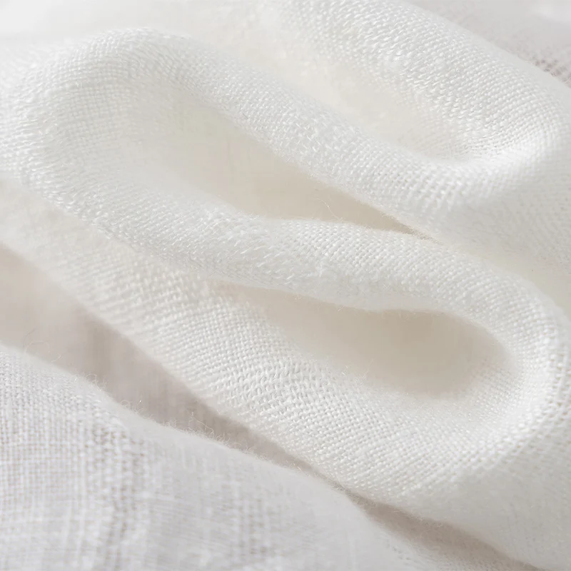 Damen Leichte Leinenhose mit weitem Bein, Bundfalten und elastischem Rückenteil Drune