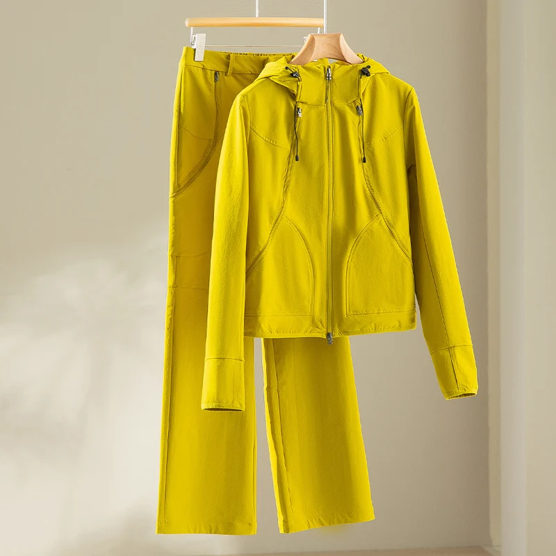 Damen Leichte Kapuzenjacke aus Funktionsfleece mit Zwei‑Wege‑Reißverschluss und ergonomischen Nähten Drune