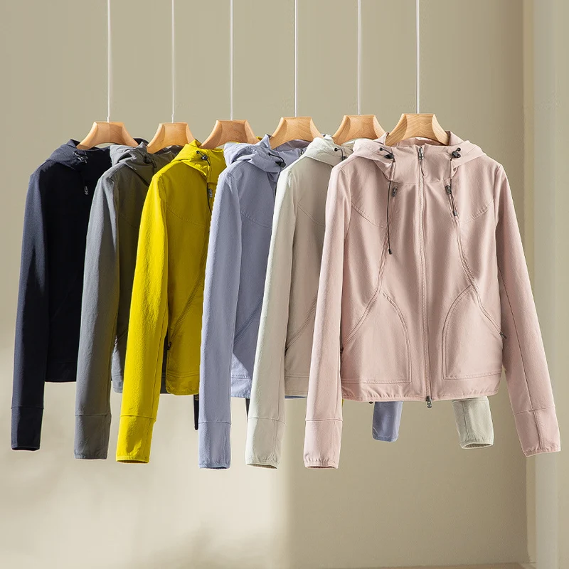 Damen Leichte Kapuzenjacke aus Funktionsfleece mit Zwei‑Wege‑Reißverschluss und ergonomischen Nähten Drune