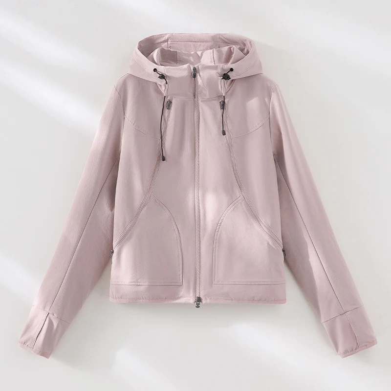 Damen Leichte Kapuzenjacke aus Funktionsfleece mit Zwei‑Wege‑Reißverschluss und ergonomischen Nähten Drune