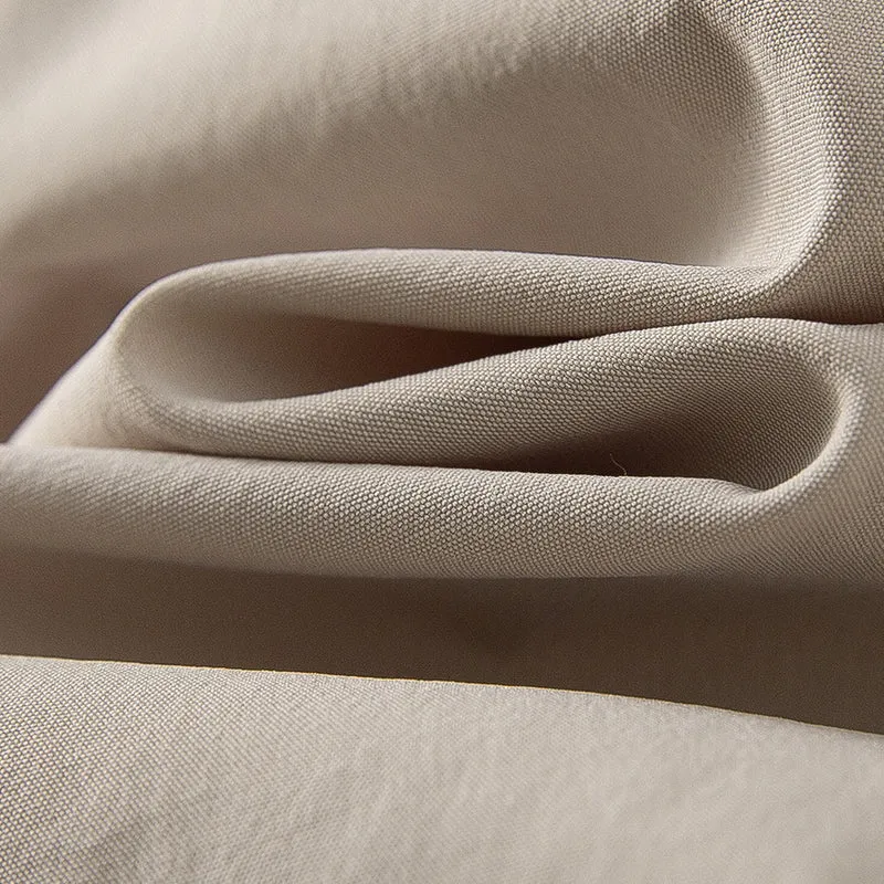 Damen Lässige Langarm-Bluse mit verdeckter Knopfleiste und Lagen-Saum Drune