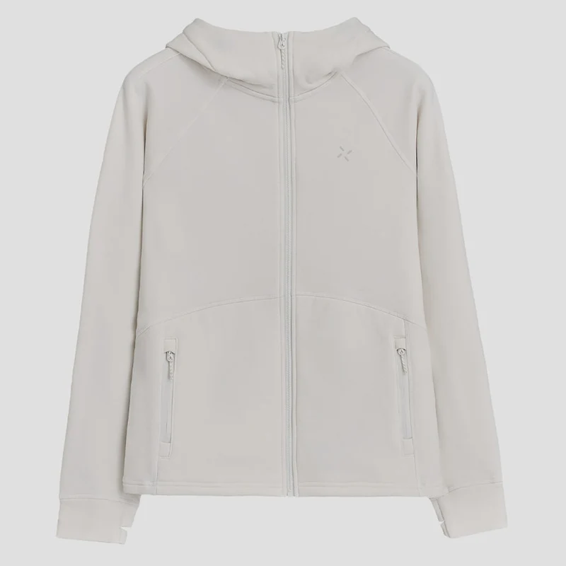 Damen Kapuzen-Fleecejacke mit durchgehendem Reißverschluss, ergonomischen Nähten und Reißverschlusstaschen Drune
