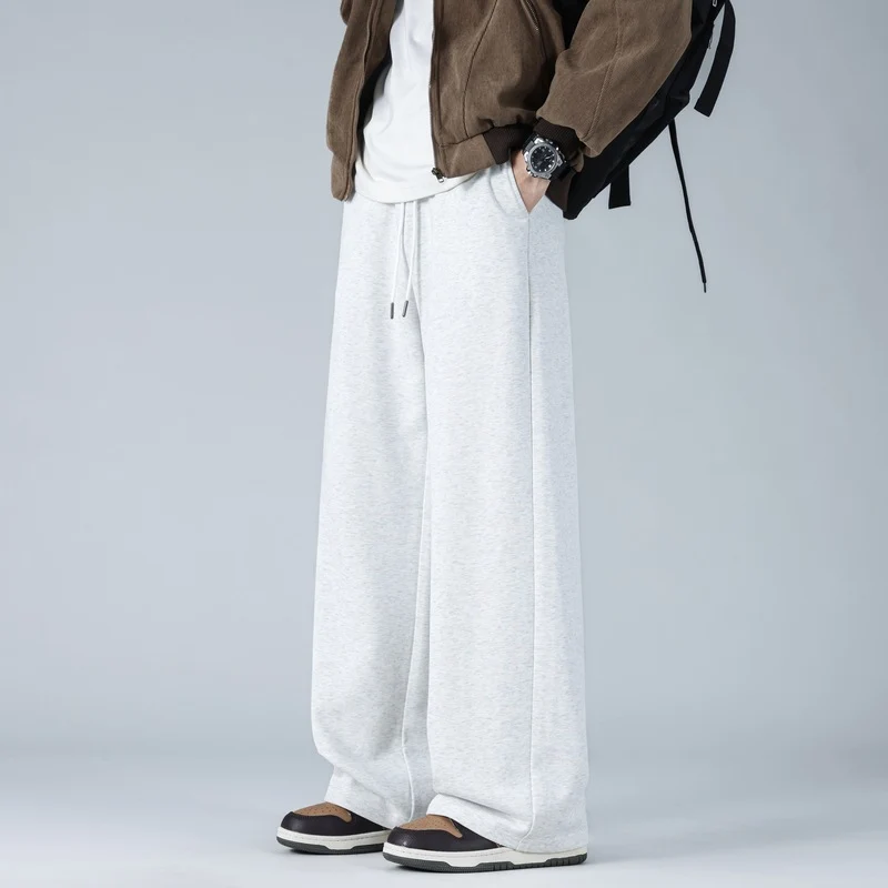 Herren Weite Oversize-Baggy-Loungehose mit Tunnelzugbund und fließender Jersey‑Qualität Drune