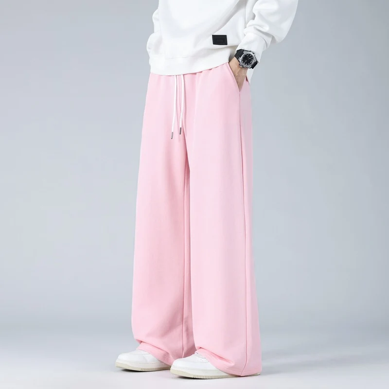 Herren Weite Oversize-Baggy-Loungehose mit Tunnelzugbund und fließender Jersey‑Qualität Drune