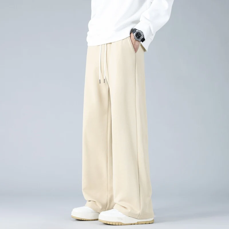 Herren Weite Oversize-Baggy-Loungehose mit Tunnelzugbund und fließender Jersey‑Qualität Drune