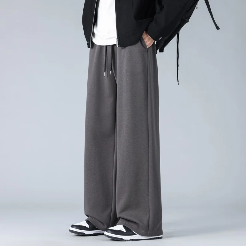 Herren Weite Oversize-Baggy-Loungehose mit Tunnelzugbund und fließender Jersey‑Qualität Drune