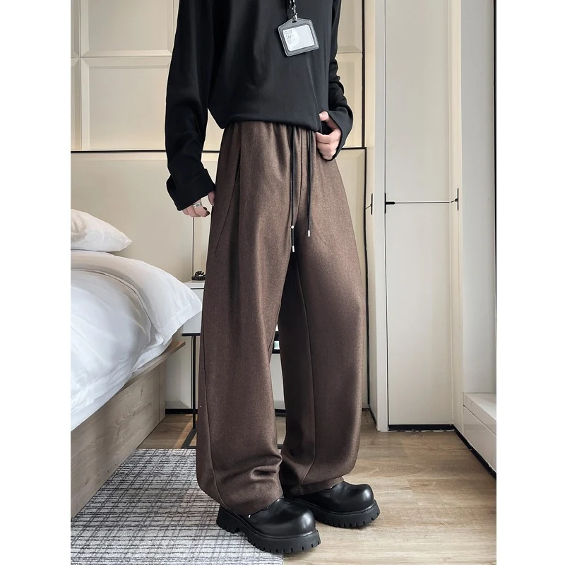 Herren Weite Lounge-Hose mit elastischem Bund, Kordelzug und softem Jersey-Material Drune