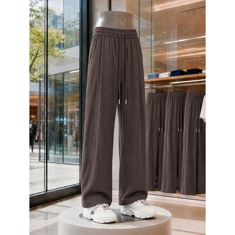 Herren Weite Baumwollmix-Jogginghose im Oversize-Schnitt mit Tunnelzug und Seitentaschen Drune