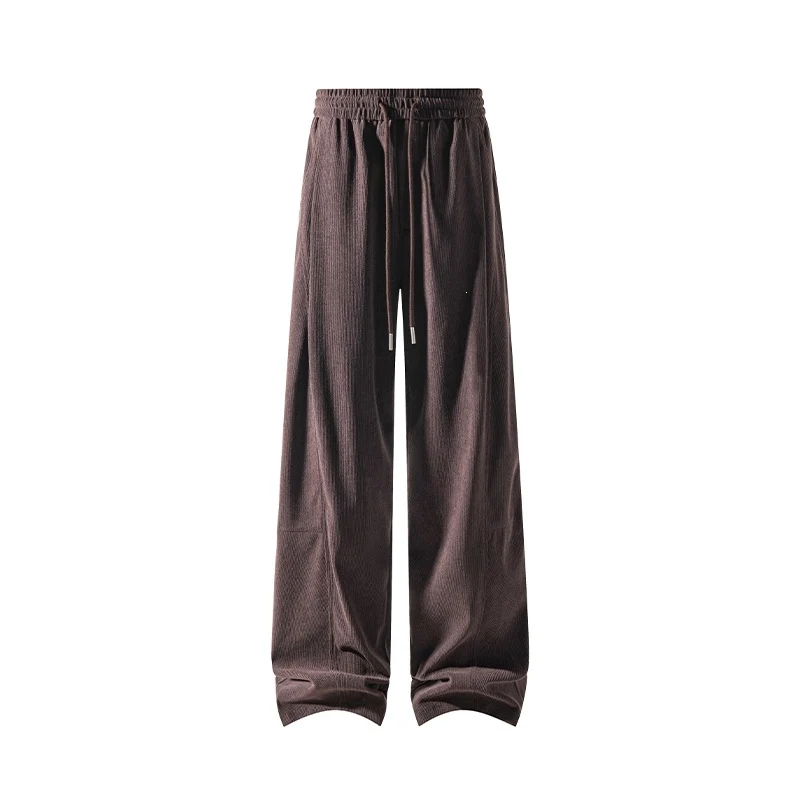 Herren Weite Baumwollmix-Jogginghose im Oversize-Schnitt mit Tunnelzug und Seitentaschen Drune