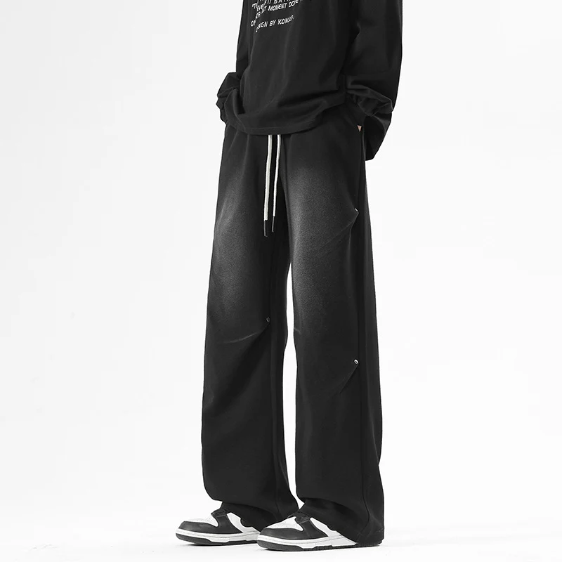Herren Weite Baggy-Sweathose mit Kordelzug und elastischem Beinabschluss Drune