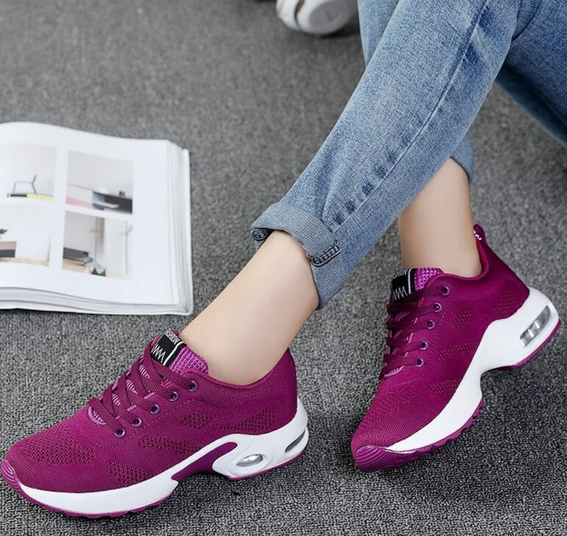 Drune | Orthopädische Leichte, Atmungsaktive Sport-Sneaker für Damen Sportlicher Casual-Running-Schuh mit Air-Cushion-Sohle