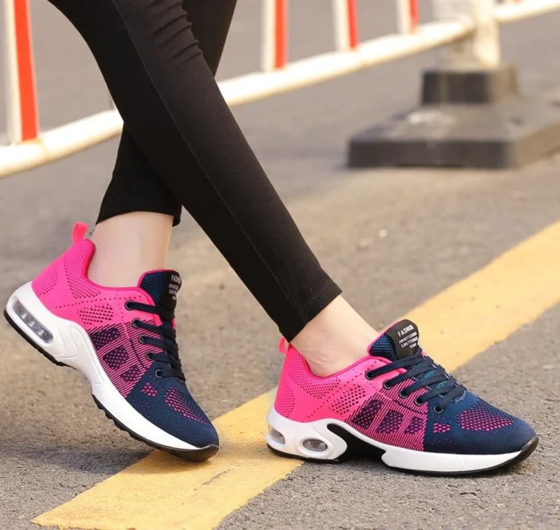 Drune | Orthopädische Leichte, Atmungsaktive Sport-Sneaker für Damen Sportlicher Casual-Running-Schuh mit Air-Cushion-Sohle