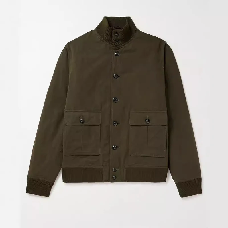 Herren modische Wildlederjacke mit strukturiertem Design Drune