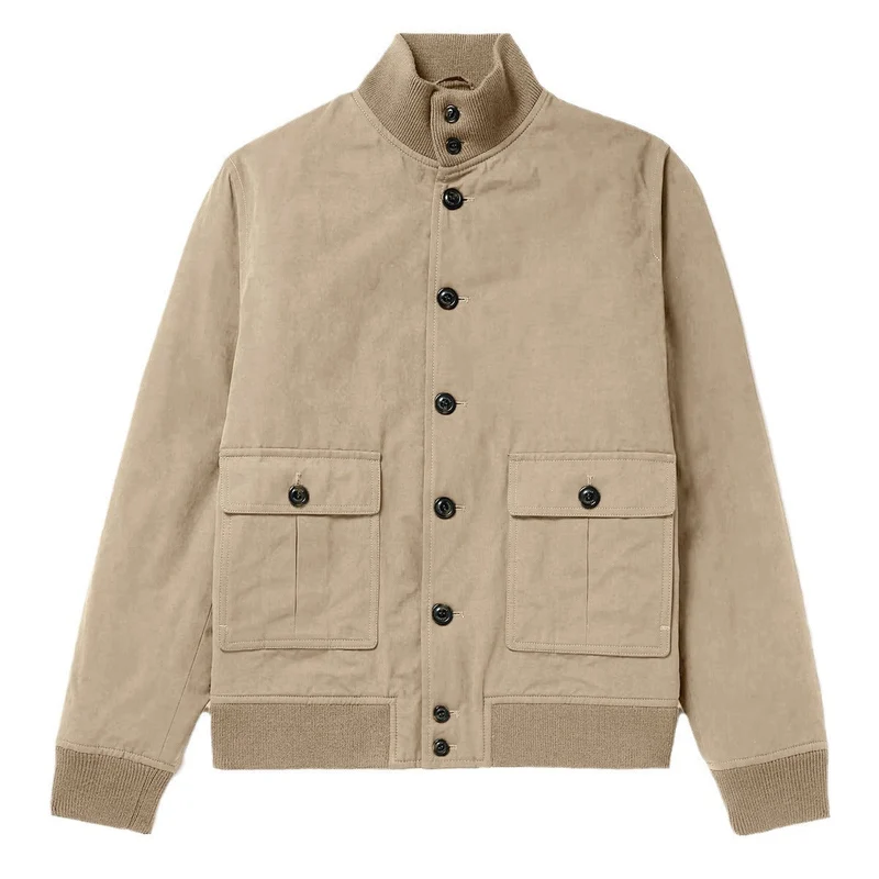 Herren modische Wildlederjacke mit strukturiertem Design Drune