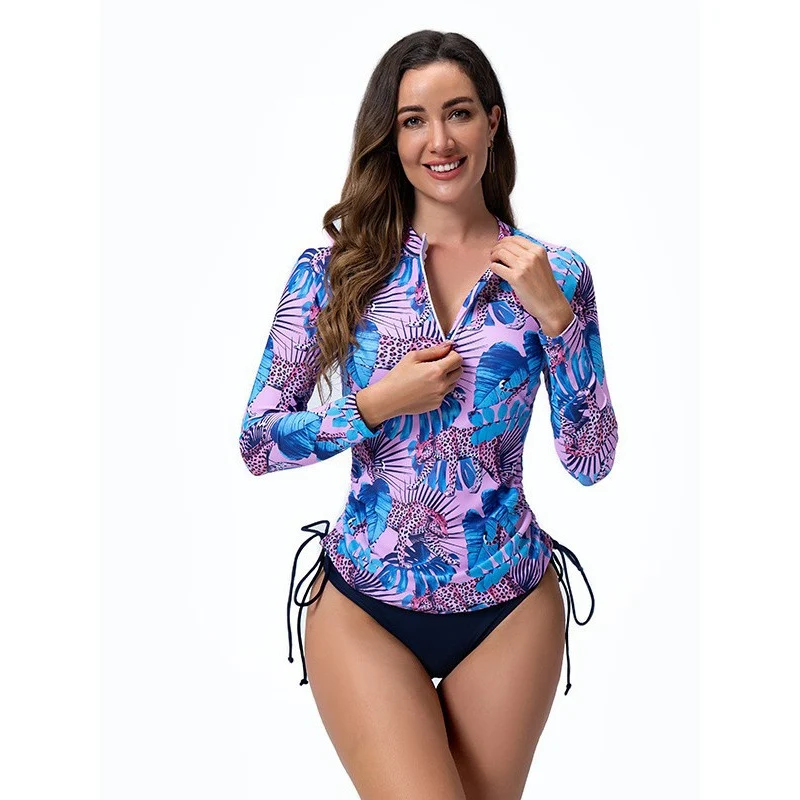 Damen Rashguard mit langem Arm und verstellbarem Saum Drune