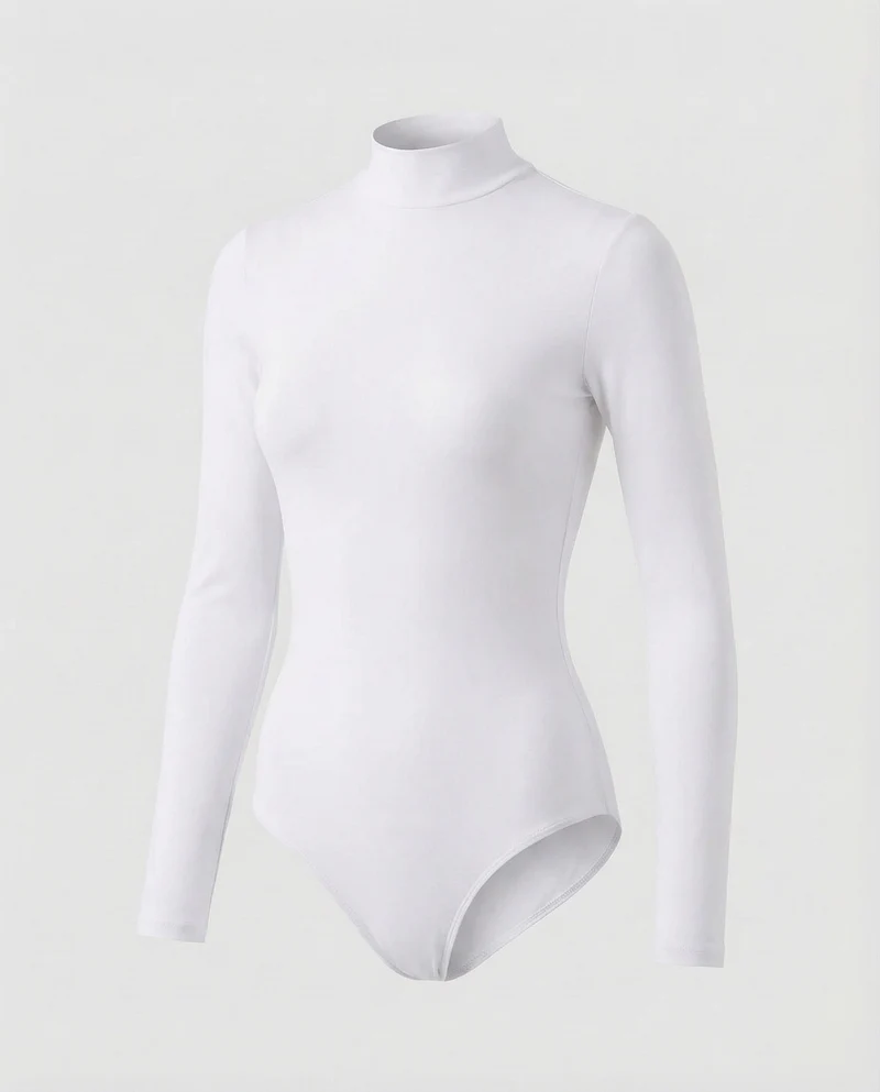 Ballettbody Langärmelig Stehkragen
