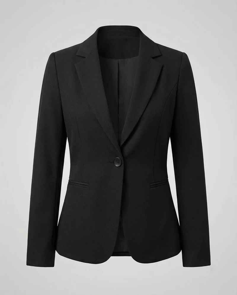 Damen Klassische Prinzessnähte Business-Sakko