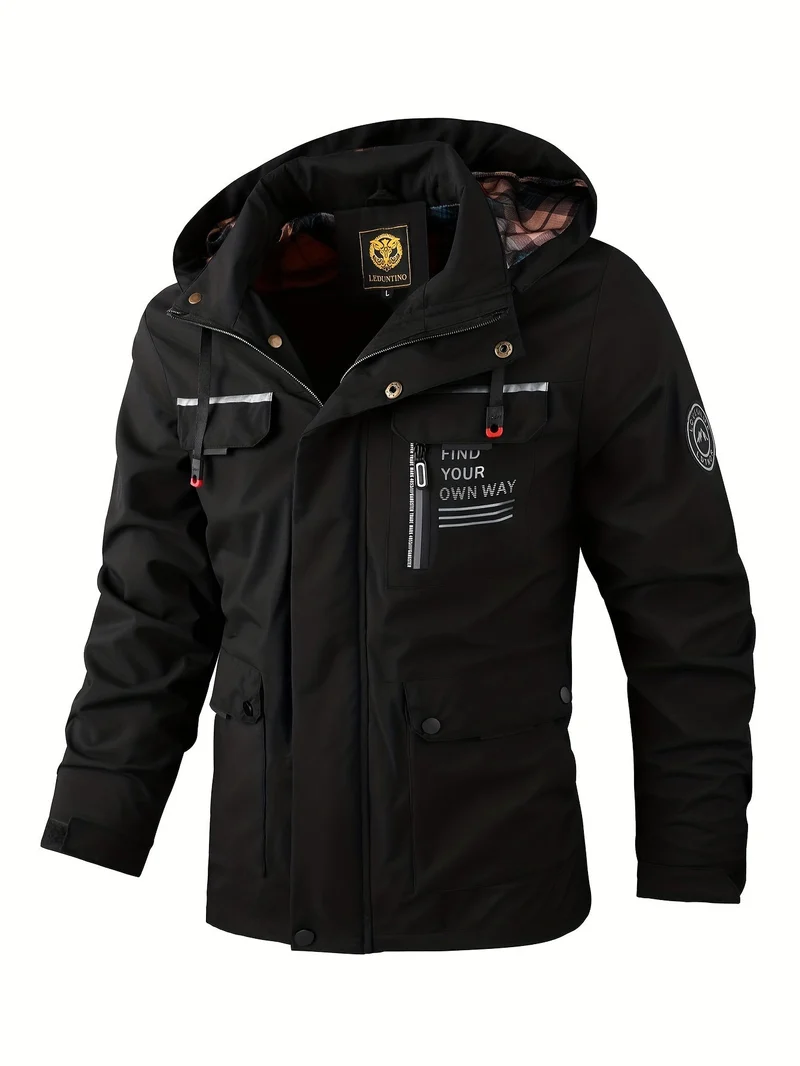 Drune | Herren Kapuzen Utility Jacke