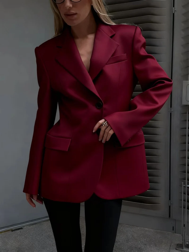 Damen Stilvoller Oversize-Blazer Drune