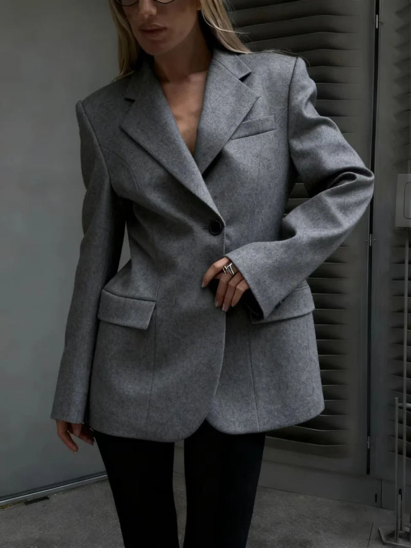 Damen Stilvoller Oversize-Blazer Drune