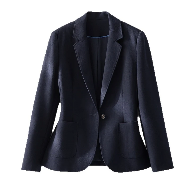 Damen Zweiteiliges Business-Kostüm mit tailliertem Blazer und weitem Midirock Drune
