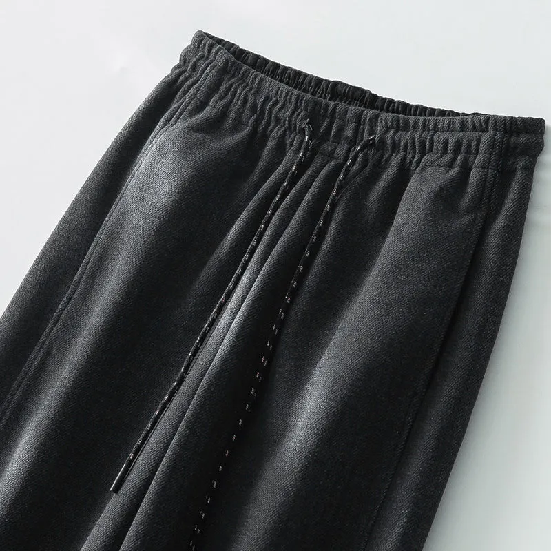 Damen Weite Komfort-Strickhose mit Gummibund und Tunnelzug Drune