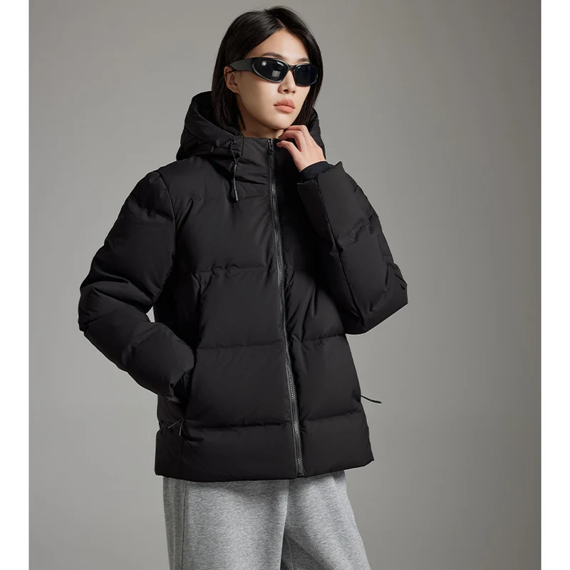 Damen Wattierte Winterjacke mit Kapuze, Thermo-Isolierung und winddichter Außenhülle Drune