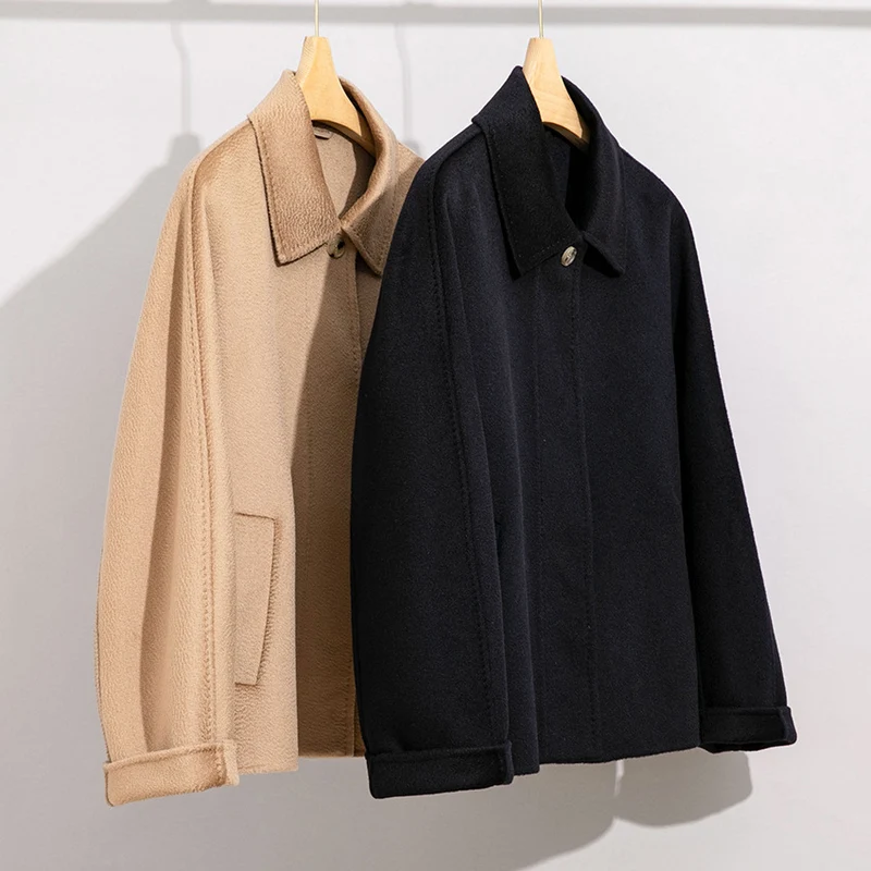 Damen Teddyjacke mit Hemdkragen und verdeckter Knopfleiste Drune