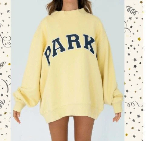 Damen Gemütliches Freizeit-Set mit Oversize kurz geschnittenem Sweatshirt und elastischen Baumwoll-Shorts Drune