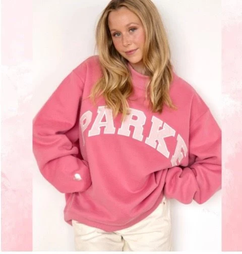 Damen Gemütliches Freizeit-Set mit Oversize kurz geschnittenem Sweatshirt und elastischen Baumwoll-Shorts Drune