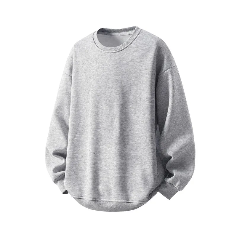 Unisex Oversized Rundhals-Sweatshirt aus French-Terry mit überschnittener Schulter Drune