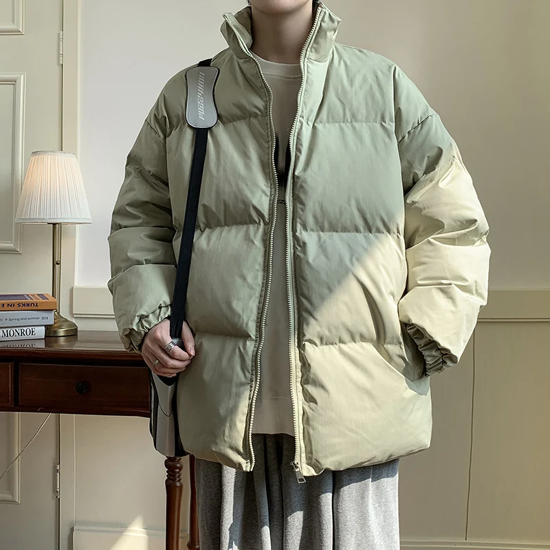 Unisex Oversize Steppjacke mit hohem Stehkragen und Thermofutter Drune