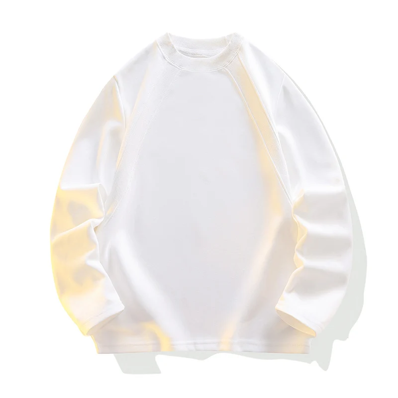 Unisex Oversize Raglan-Sweatshirt aus weichem Baumwollmix mit geripptem Rundhalsausschnitt Drune