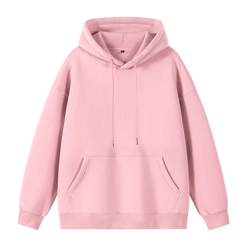 Unisex Oversize-Kapuzenpullover mit Kängurutasche und überschnittener Schulter Drune