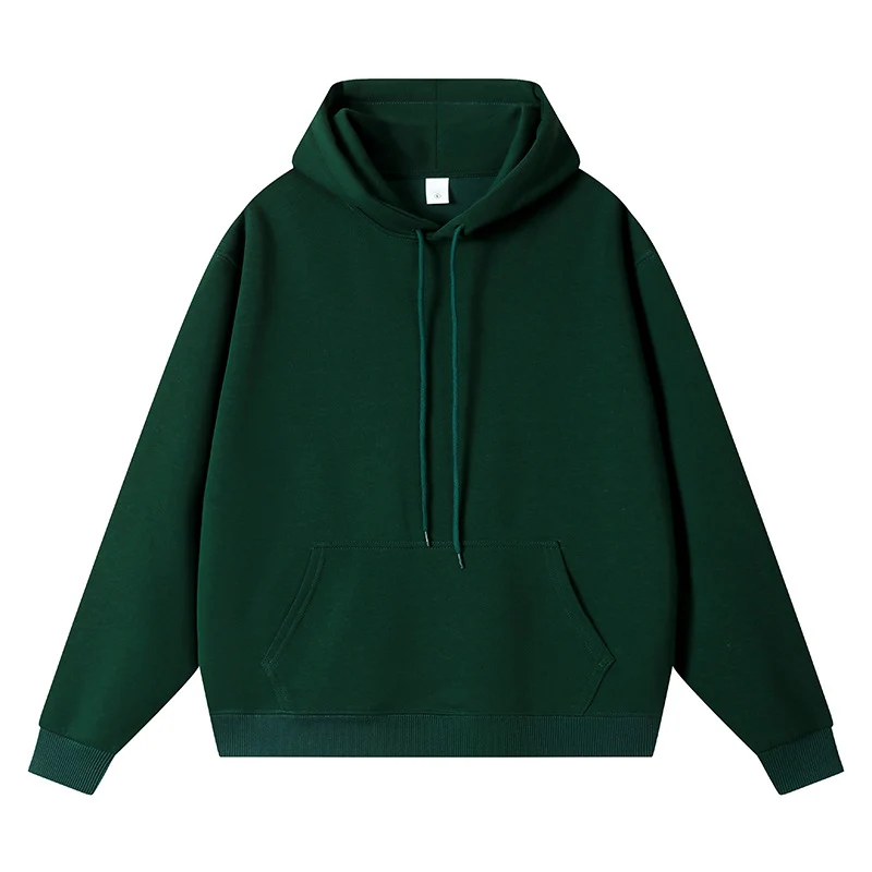 Unisex Oversize-Kapuzenpullover mit Kängurutasche und Rippbündchen Drune