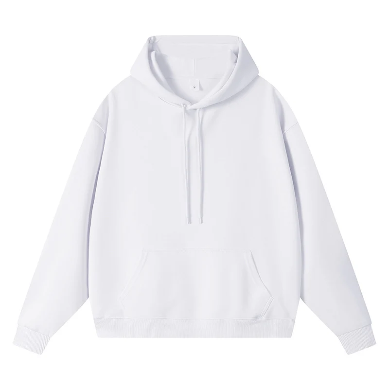 Unisex Oversize-Kapuzenpullover mit Kängurutasche und Rippbündchen Drune