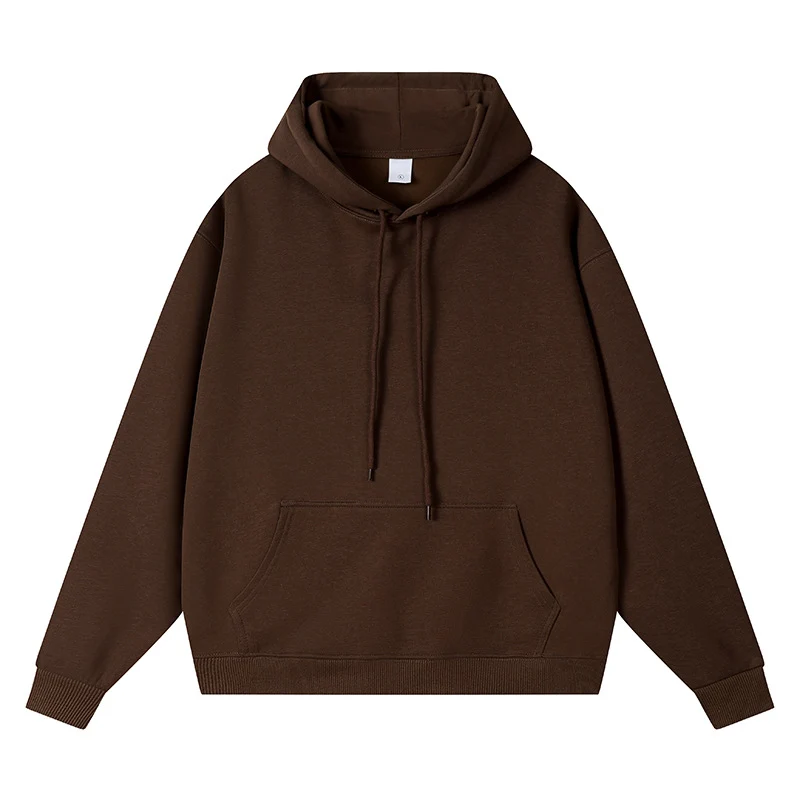Unisex Oversize-Kapuzenpullover mit Kängurutasche und Rippbündchen Drune