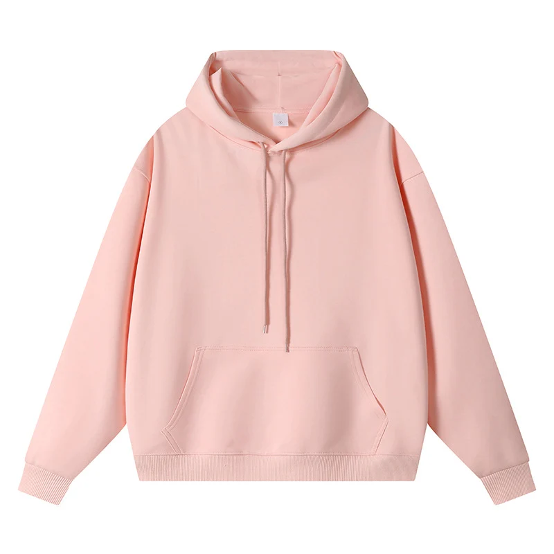 Unisex Oversize-Kapuzenpullover mit Kängurutasche und Rippbündchen Drune